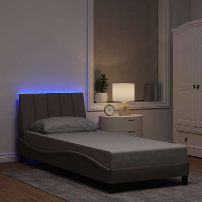 Giroletto senza Materasso Tortora 90x190 cm Tessuto - homemem39