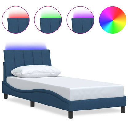 Giroletto senza Materasso Hanko Blu 90x190 cm in Tessuto | homemem39