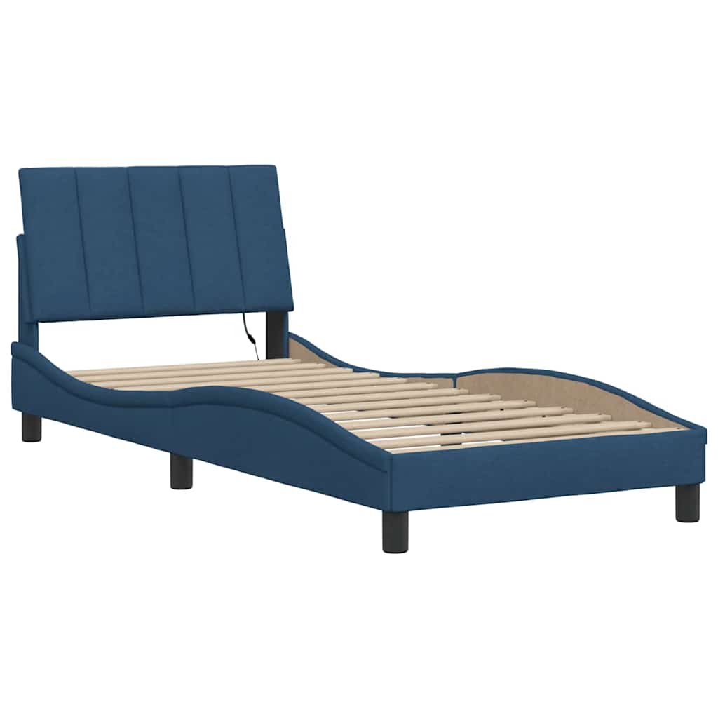 Giroletto senza Materasso Hanko Blu 90x190 cm in Tessuto | homemem39