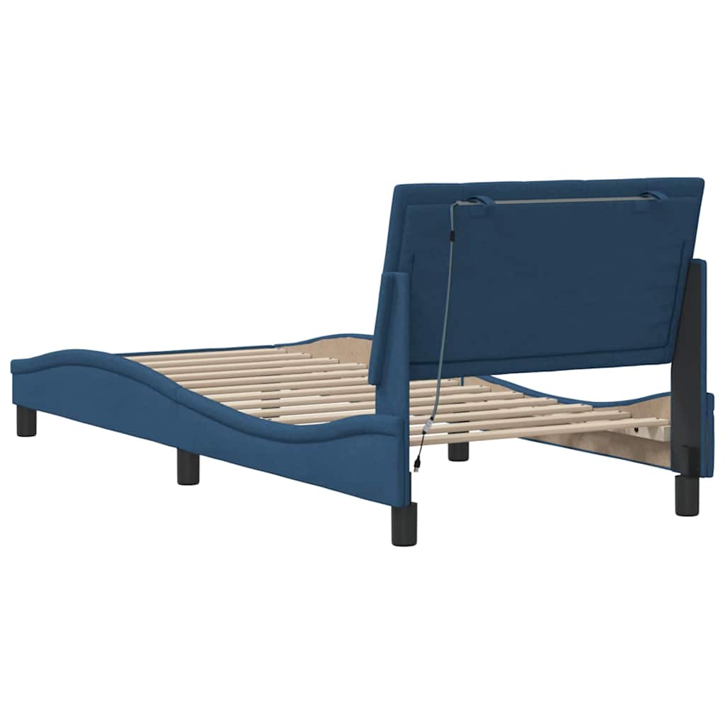 Giroletto senza Materasso Hanko Blu 90x190 cm in Tessuto | homemem39