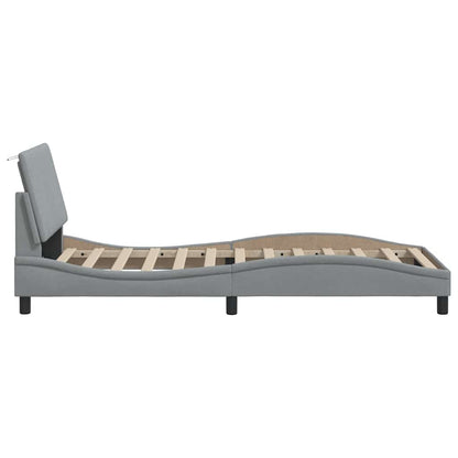 Giroletto senza Materasso Hanko Grigio Chiaro 90x200 cm Tessuto