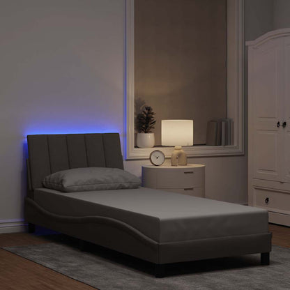 Giroletto senza Materasso Tortora 90x200 cm Tessuto - homemem39