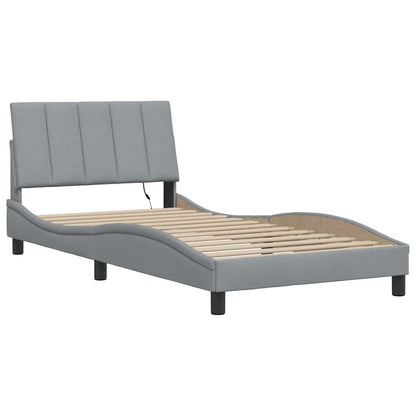 Giroletto senza Materasso Hanko Grigio Chiaro 100x200 cm Tessuto | homemem39