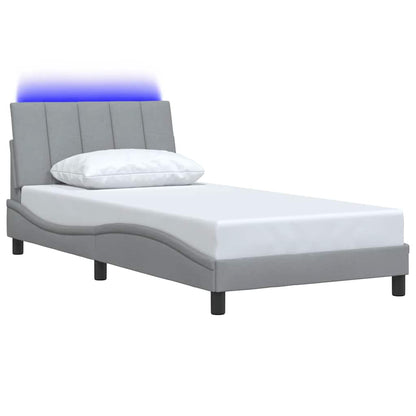 Giroletto senza Materasso Hanko Grigio Chiaro 100x200 cm Tessuto | homemem39