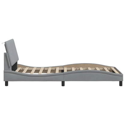 Giroletto senza Materasso Hanko Grigio Chiaro 100x200 cm Tessuto | homemem39
