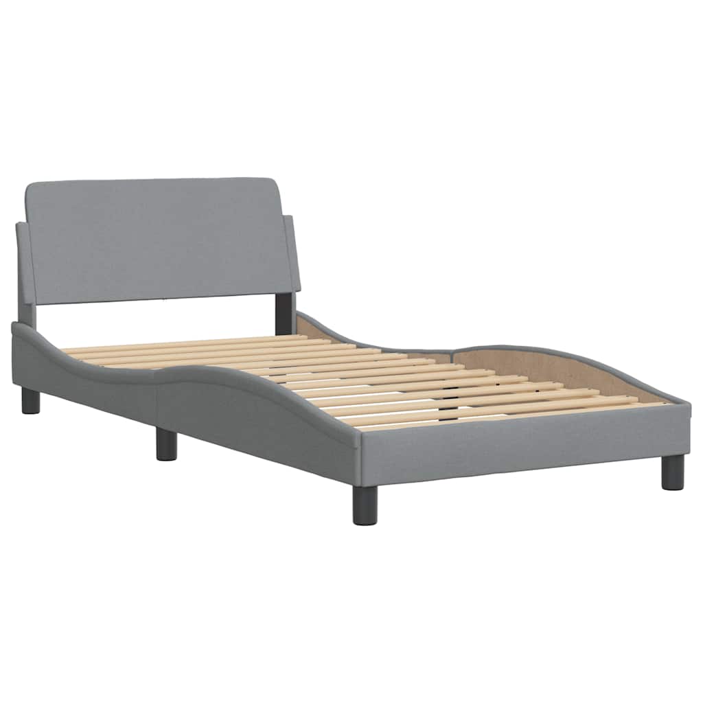 Giroletto senza Materasso Hanko Grigio Chiaro 100x200 cm Tessuto | homemem39