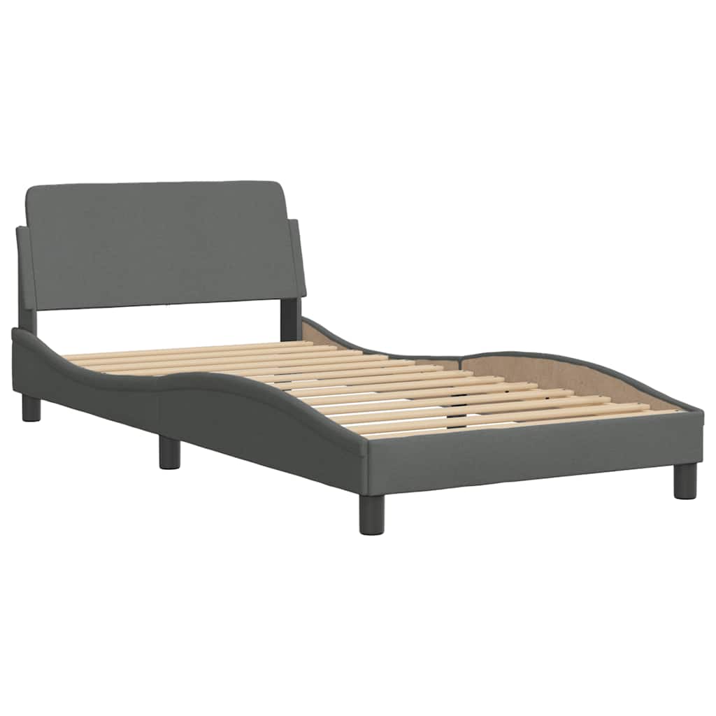 Giroletto senza Materasso Hanko Grigio Scuro 100x200 cm Tessuto