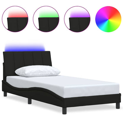 Giroletto senza Materasso Hanko Nero 100x200 cm in Tessuto | homemem39