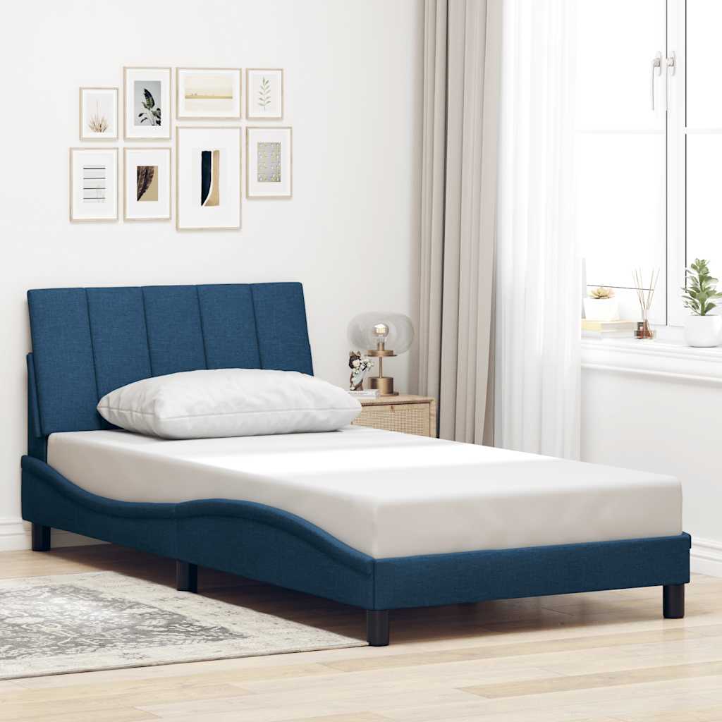 Giroletto senza Materasso Hanko Blu 100x200 cm in Tessuto