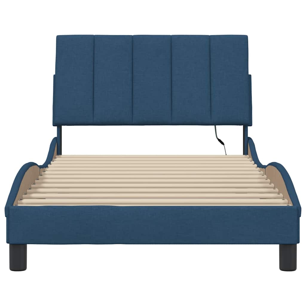 Giroletto senza Materasso Hanko Blu 100x200 cm in Tessuto