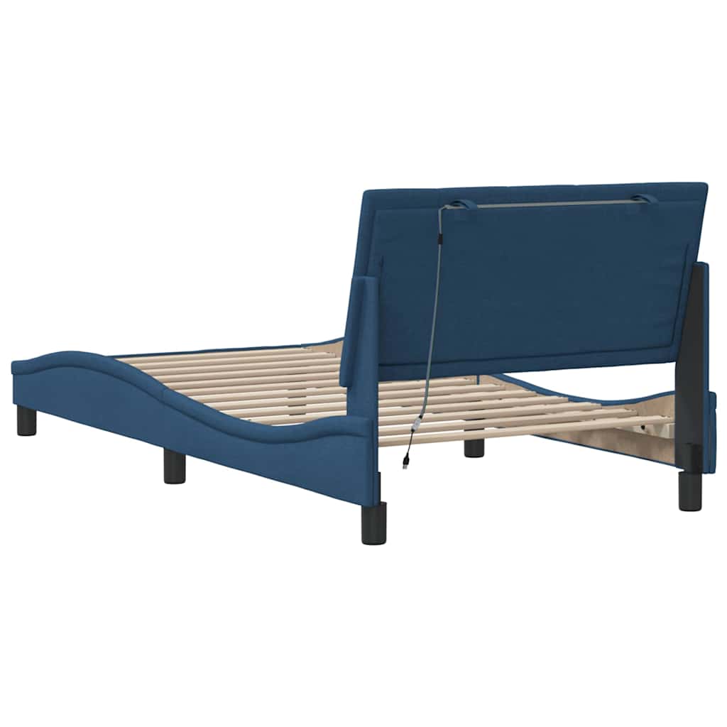 Giroletto senza Materasso Hanko Blu 100x200 cm in Tessuto