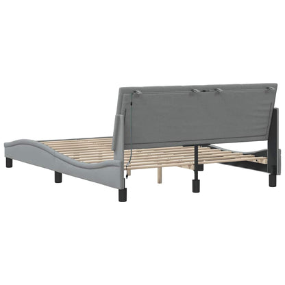 Giroletto senza Materasso Hanko Grigio Chiaro 120x200cm Tessuto