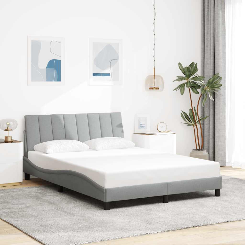 Giroletto senza Materasso Hanko Grigio Chiaro 120x200cm Tessuto