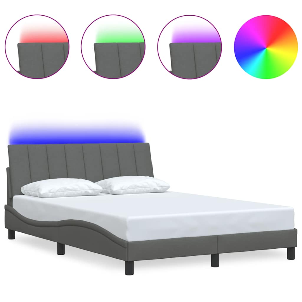 Giroletto senza Materasso Hanko Grigio Scuro 120x200 cm Tessuto