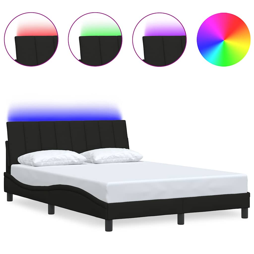 Giroletto senza Materasso Hanko Nero 120x200 cm Tessuto - homemem39