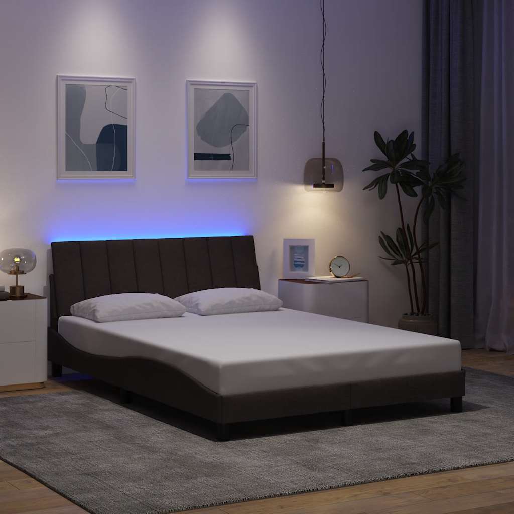 Giroletto senza Materasso Hanko Marrone Scuro 120x200cm Tessuto