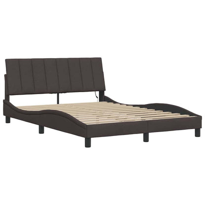 Giroletto senza Materasso Hanko Marrone Scuro 120x200cm Tessuto