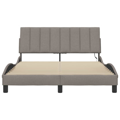 Giroletto senza Materasso Hanko Tortora 120x200 cm Tessuto