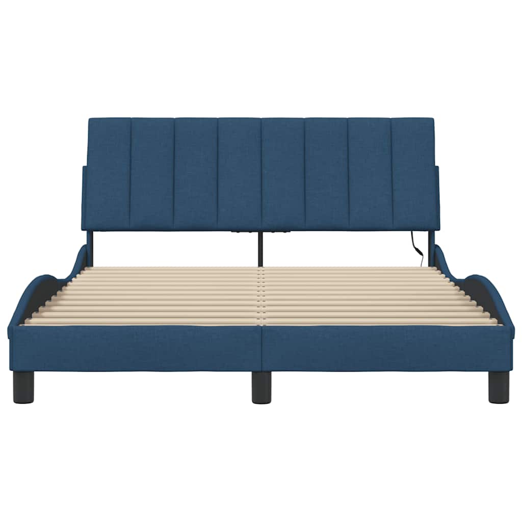 Giroletto senza Materasso Hanko Blu 120x200 cm in Tessuto