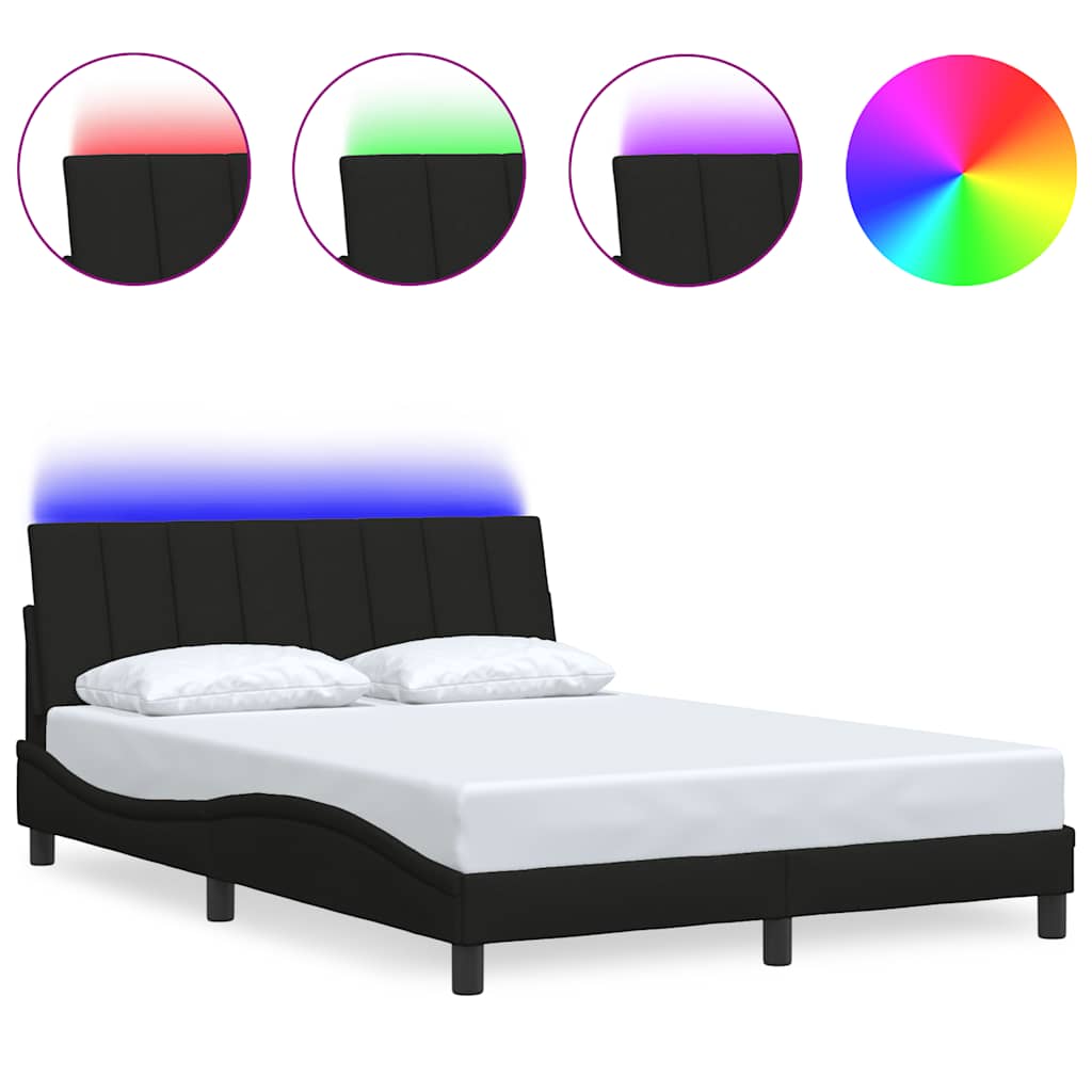 Giroletto senza Materasso Hanko Nero 140x190 cm in Tessuto - homemem39