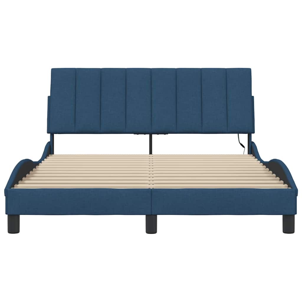 Giroletto senza Materasso Blu 140x190 cm in Tessuto - homemem39