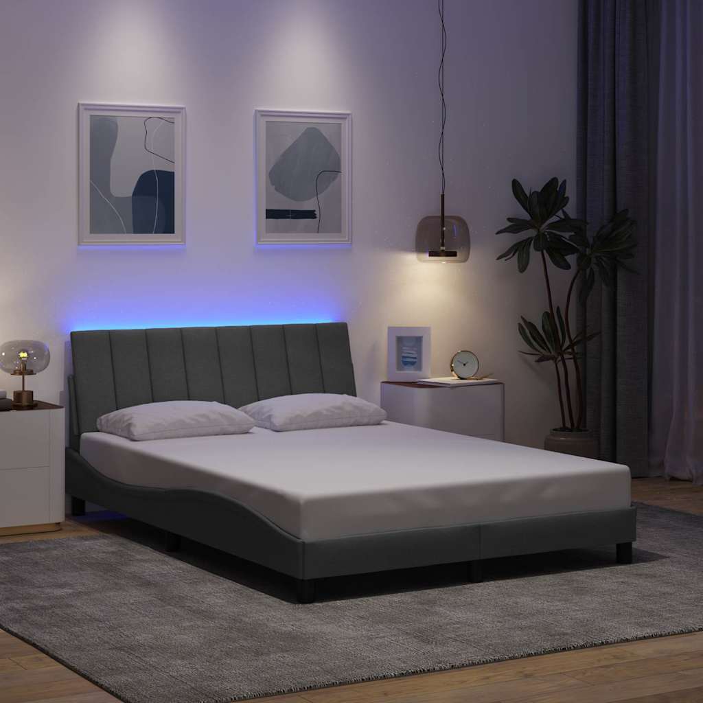 Giroletto senza Materasso Hanko Grigio Chiaro 140x200cm Tessuto | homemem39