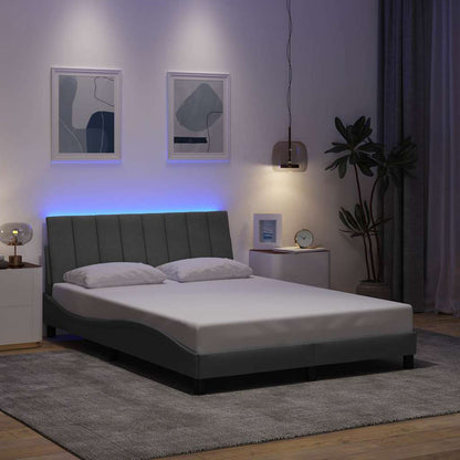 Giroletto senza Materasso Hanko Grigio Chiaro 140x200cm Tessuto | homemem39