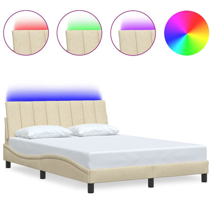 Giroletto senza Materasso Crema 140x200 cm in Tessuto - homemem39