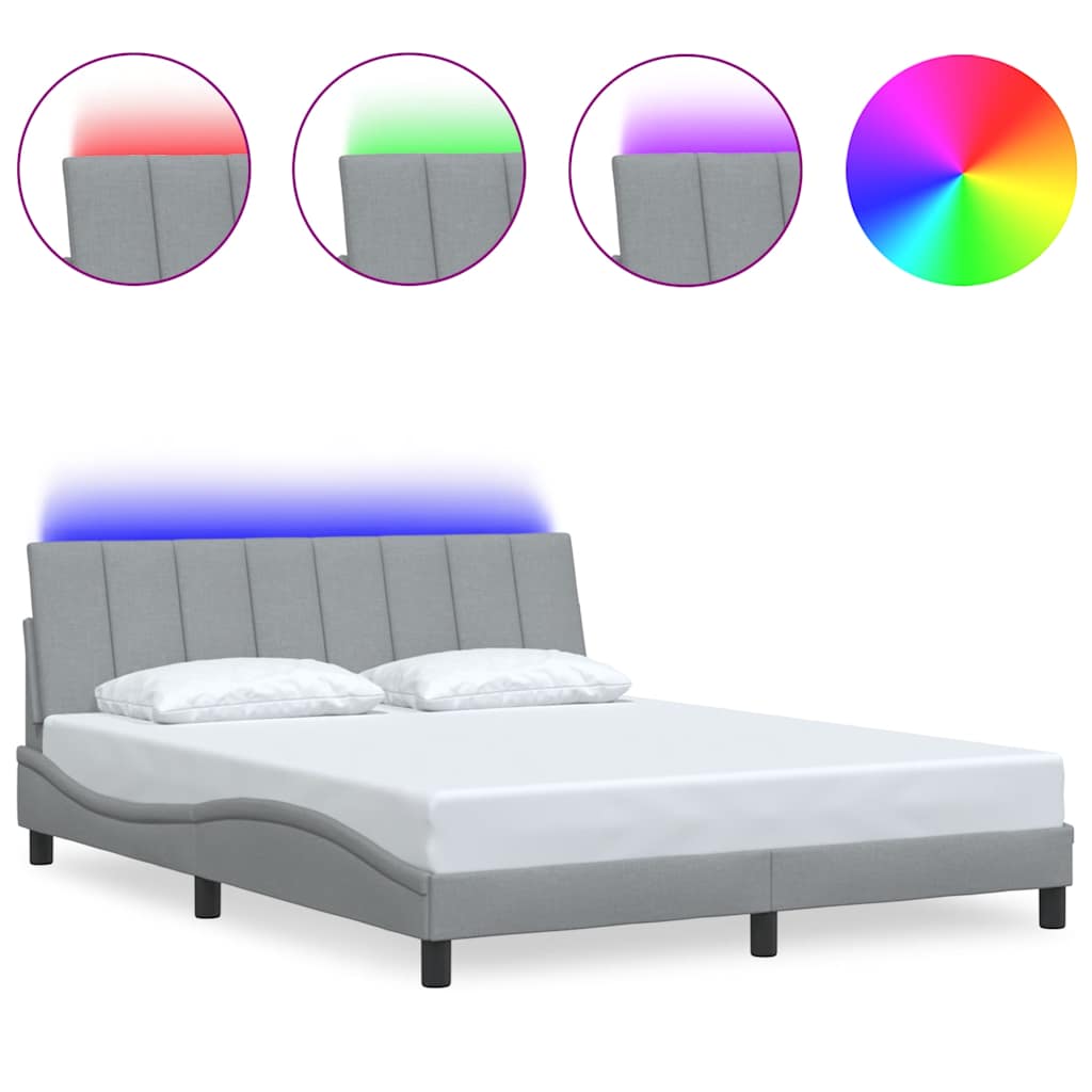 Giroletto senza Materasso Hanko Grigio Chiaro 160x200cm Tessuto