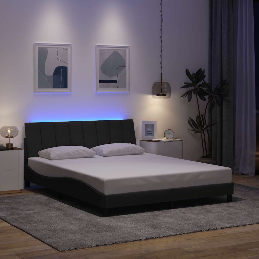 Giroletto senza Materasso Hanko Grigio Scuro 160x200 cm Tessuto