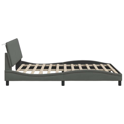 Giroletto senza Materasso Hanko Grigio Scuro 160x200 cm Tessuto