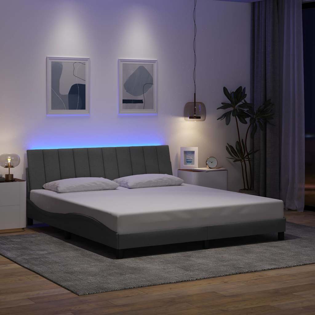 Giroletto senza Materasso Hanko Grigio Chiaro 180x200cm Tessuto