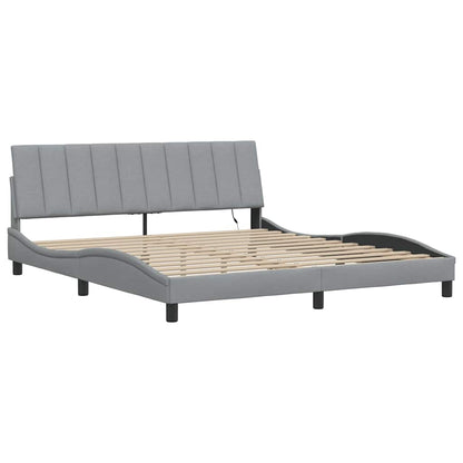 Giroletto senza Materasso Hanko Grigio Chiaro 180x200cm Tessuto
