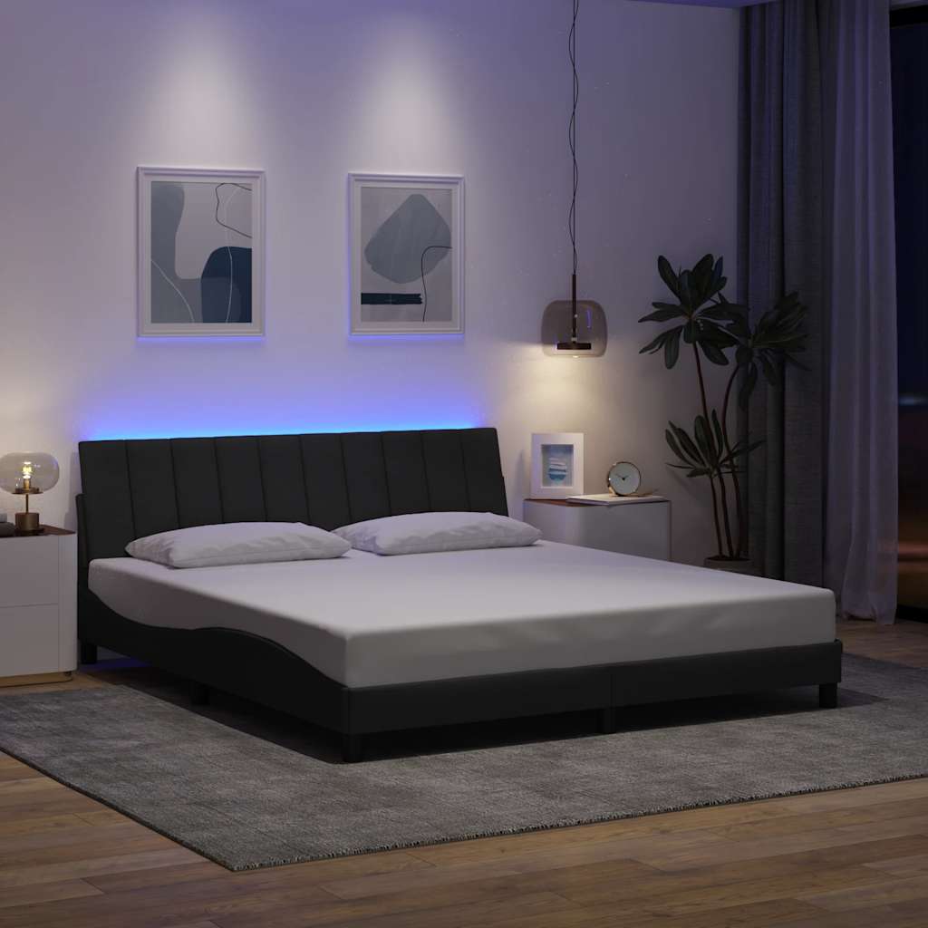 Giroletto senza Materasso Hanko Grigio Scuro 180x200 cm Tessuto