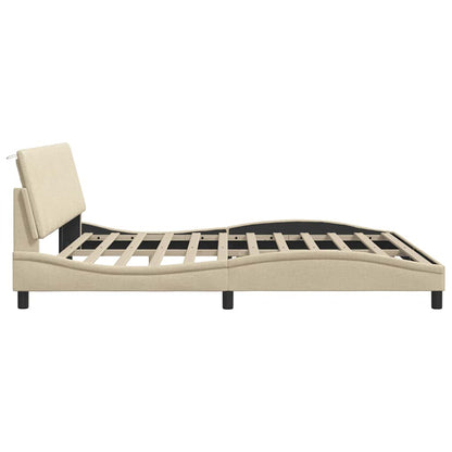 Giroletto senza Materasso Hanko Crema 200x200 cm in Tessuto