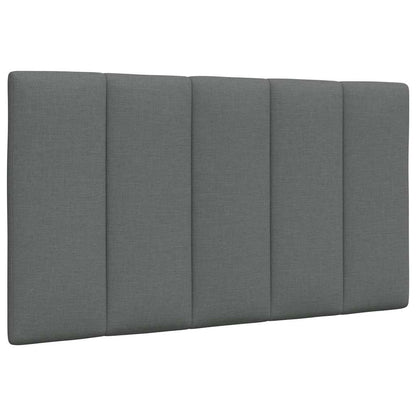 Letto con Materasso Hanko Grigio Scuro 90x190 cm in Tessuto