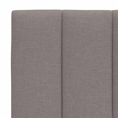Letto con Materasso Hanko Tortora 90x190 cm in Tessuto