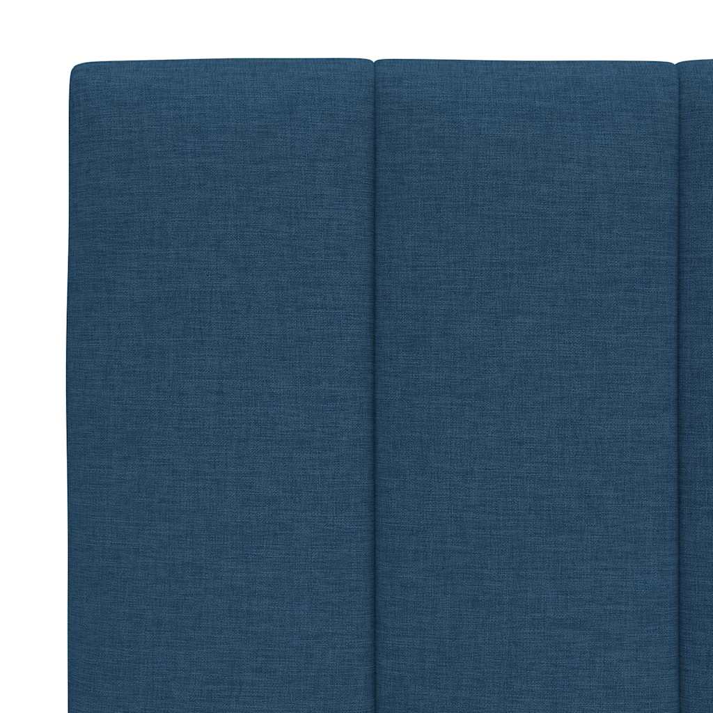 Letto con Materasso Hanko Blu 90x190 cm in Tessuto | homemem39