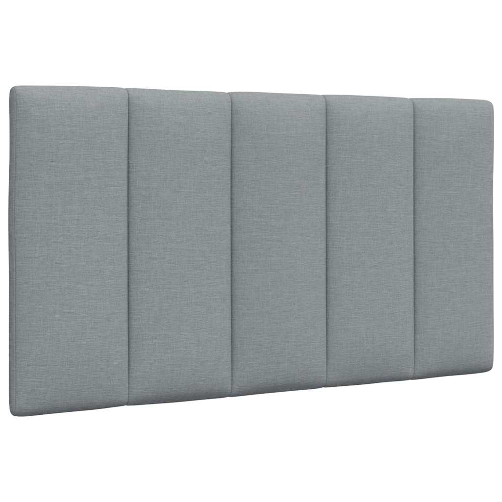 Letto con Materasso Grigio Chiaro 90x200 cm in Tessuto - homemem39