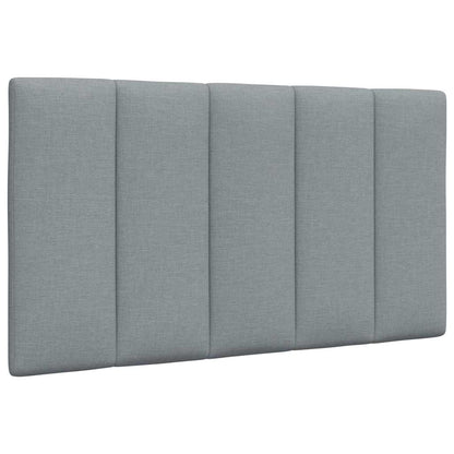 Letto con Materasso Hanko Grigio Chiaro 90x200 cm in Tessuto