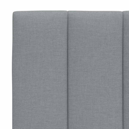 Letto con Materasso Hanko Grigio Chiaro 90x200 cm in Tessuto