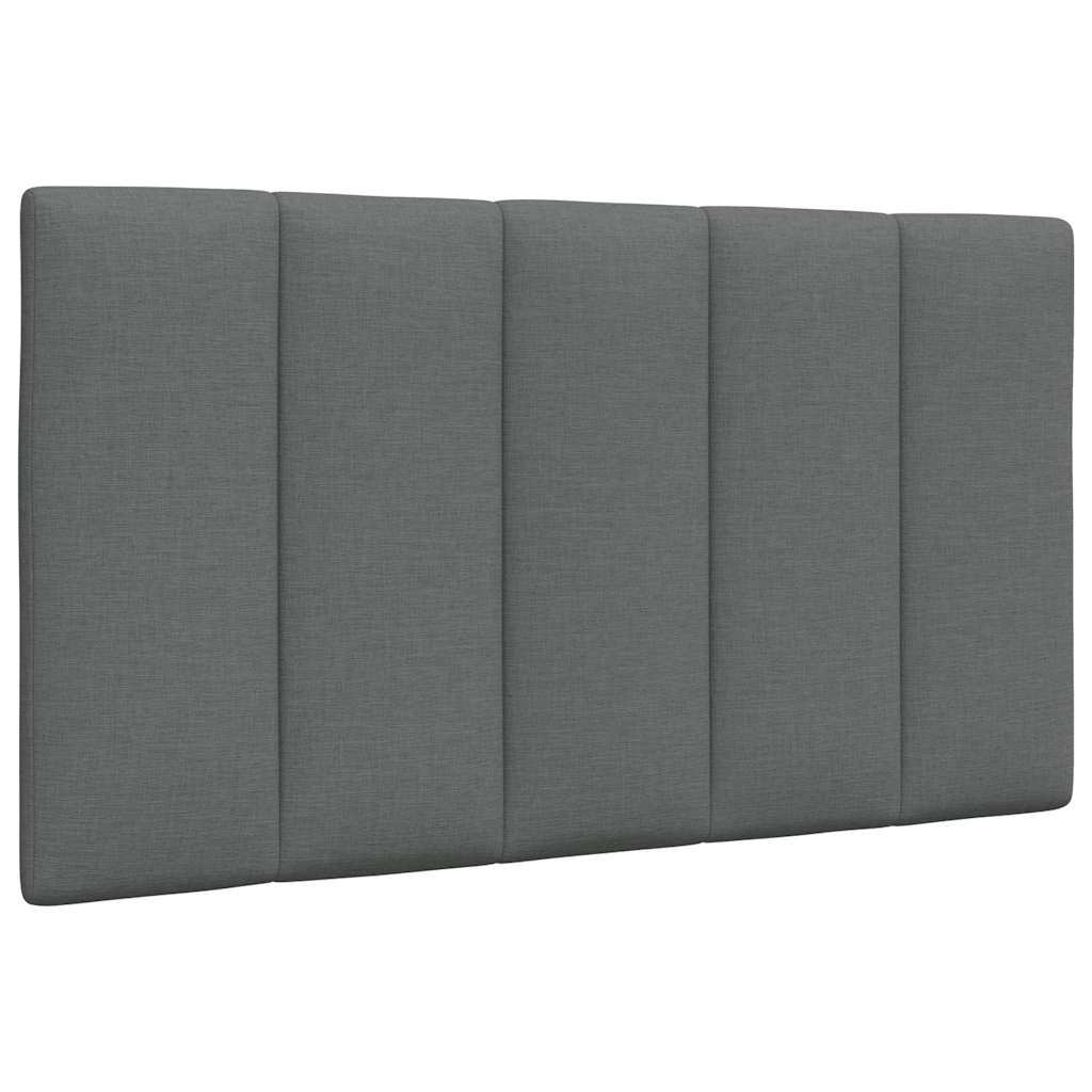 Letto con Materasso Hanko Grigio Scuro 90x200 cm in Tessuto