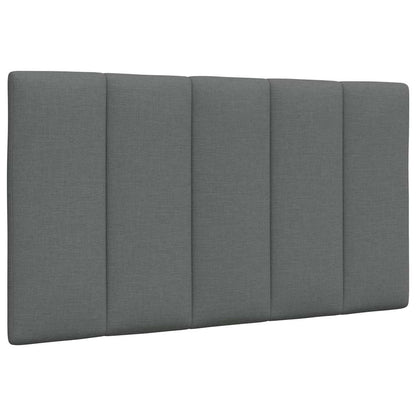Letto con Materasso Hanko Grigio Scuro 90x200 cm in Tessuto
