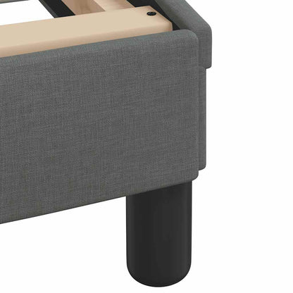 Letto con Materasso Hanko Grigio Scuro 90x200 cm in Tessuto - homemem39