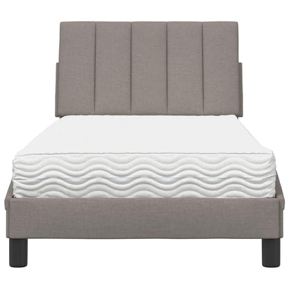 Letto con Materasso Tortora 90x200 cm in Tessuto - homemem39