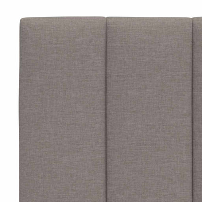 Letto con Materasso Hanko Tortora 90x200 cm in Tessuto