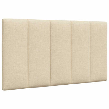 Letto con Materasso Hanko Crema 90x200 cm in Tessuto