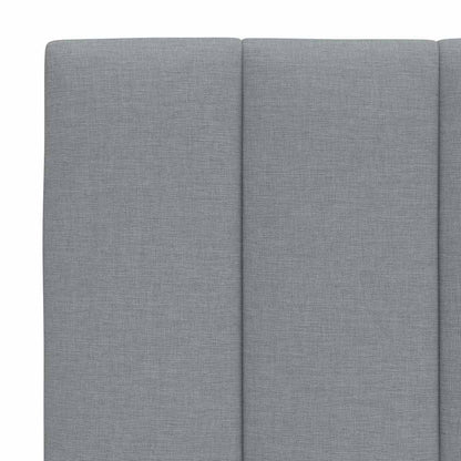 Letto con Materasso Hanko Grigio Chiaro 100x200 cm in Tessuto | homemem39