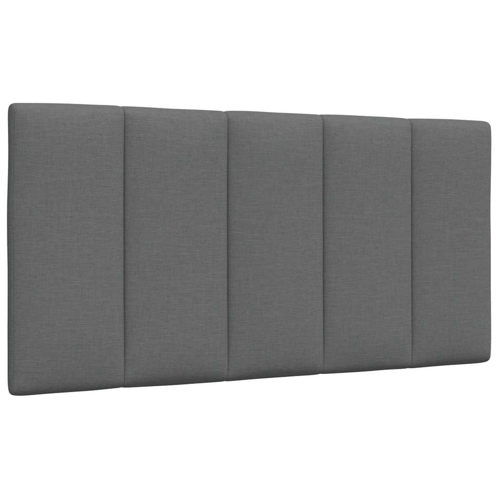 Letto con Materasso Hanko Grigio Scuro 100x200 cm in Tessuto