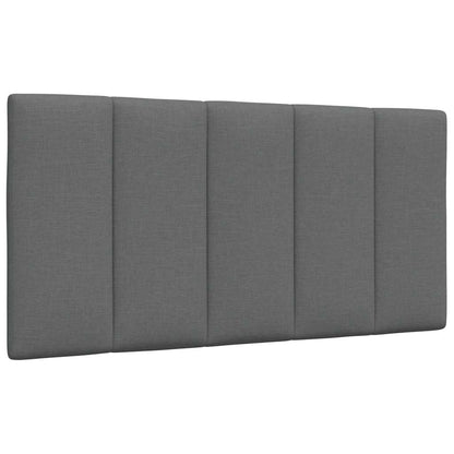 Letto con Materasso Hanko Grigio Scuro 100x200 cm in Tessuto